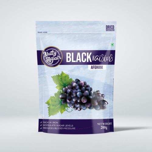 Nutty Affair Black Raisins Afghani 200 g